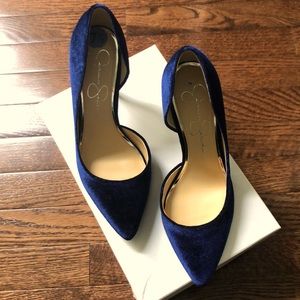 Blue Velvet  - Jessica Simpson Pump